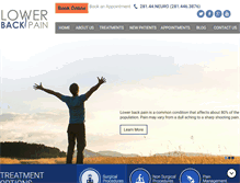 Tablet Screenshot of lowerbackpain.com